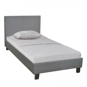 Επιπλα υπνδωματιου - WILTON Κρεβάτι Μονό, για Στρώμα 90x190cm, Ύφασμα Γκρι Κρεβάτια-Υποστρώματα-Set Υπνοδωμάτιο